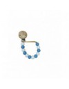 KLEIN ATELIER FOPSPEENKETTING SILICONE  BLAUW WIT