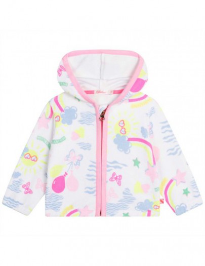 BILLIEBLUSH HOODIE WIT/MULTICOLOR