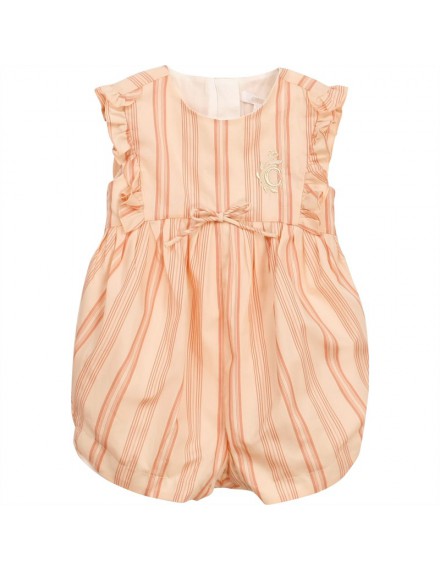 CHLOE PLAYSUIT ROZE GESTREEPT