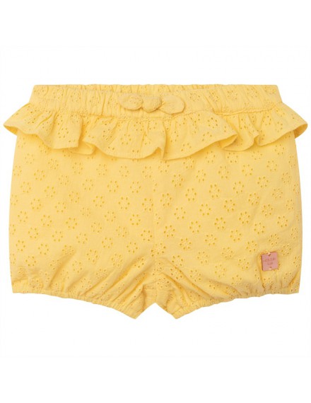 CARREMENT BEAU SHORT BRODERIE GEEL