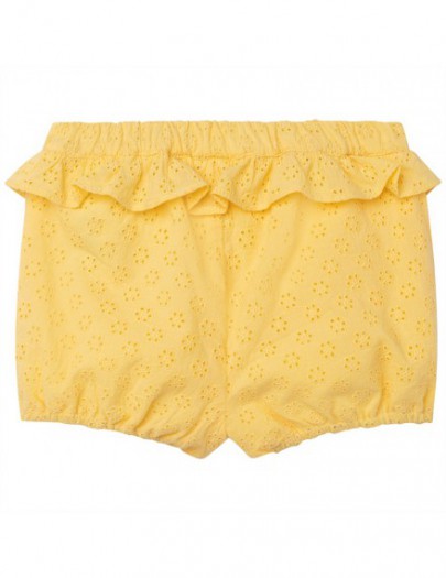 CARREMENT BEAU SHORT BRODERIE GEEL