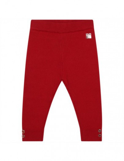 CARREMENT BEAU LEGGING ROOD MET KNOOPJES