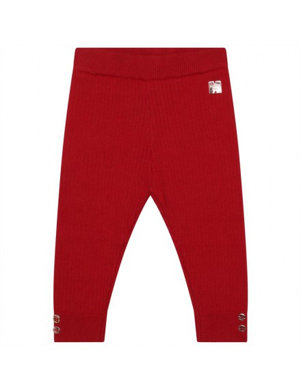 CARREMENT BEAU LEGGING ROOD MET KNOOPJES