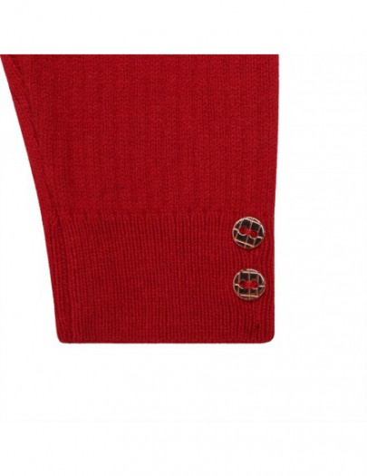 CARREMENT BEAU LEGGING ROOD MET KNOOPJES