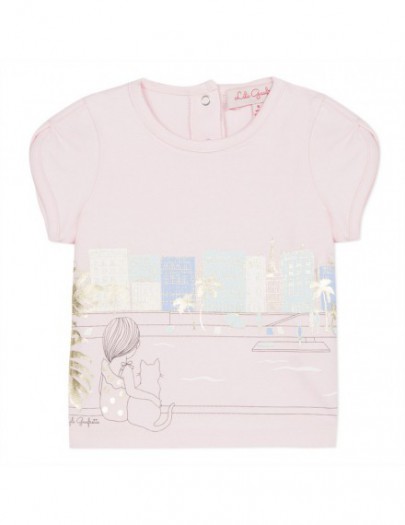 LILI GAUFRETTE T-SHIRT ROZE