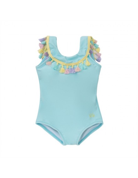 NATINI BADPAK RUFFLE TURQUOISE