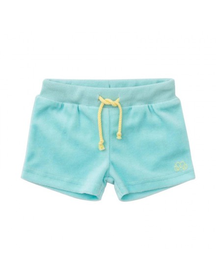 NATINI SHORT RUFFLE TURQUOISE