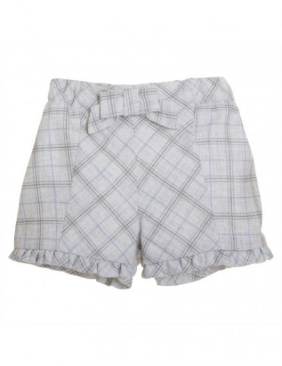 PATACHOU SHORT GERUIT GRIJS/ LICHTBLAUW