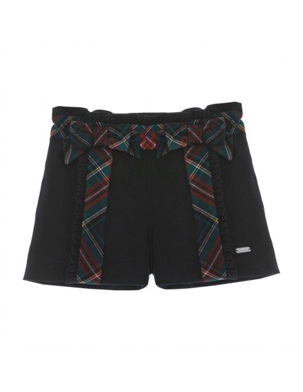 PATACHOU SHORT MET STREEP DONKERBLAUW