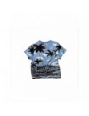 BOSS T-SHIRT BLAUW MET PALMBOMEN