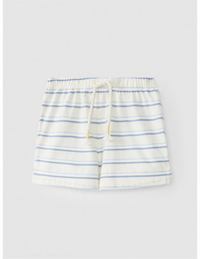 LARANJINHA SHORT WIT/ BLAUW GESTREEPT