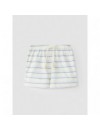 LARANJINHA SHORT WIT/ BLAUW GESTREEPT