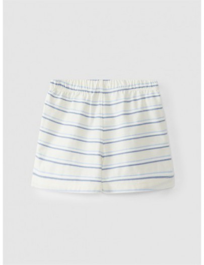 LARANJINHA SHORT WIT/ BLAUW GESTREEPT