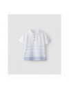 LARANJINHA POLO WIT/ BLAUW GESTREEPT