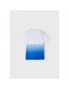 MAYORAL T-SHIRT WIT/ BLAUW SUNDAY