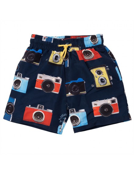 PAUL SMITH ZWEMSHORT FOTOTOESTEL BLAUW