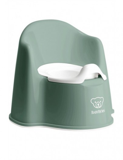 BABY BJORN WC-POTJE ZETEL DIEPGROEN/ WIT