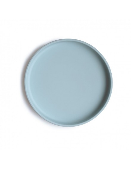 MUSHIE CLASSIC SILICONE PLATE POWDER BLUE