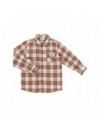 NATINI HEMD ARTHUR SQUARE FLANEL COGNAC