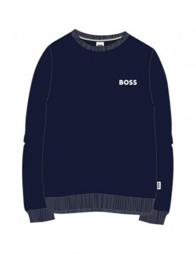 BOSS SWEATER DONKERBLAUW