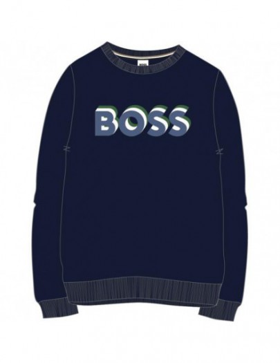 BOSS SWEATER DONKERBLAUW