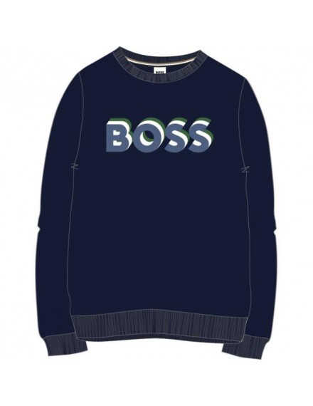 BOSS SWEATER DONKERBLAUW