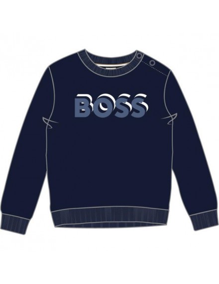 BOSS SWEATER DONKERBLAUW