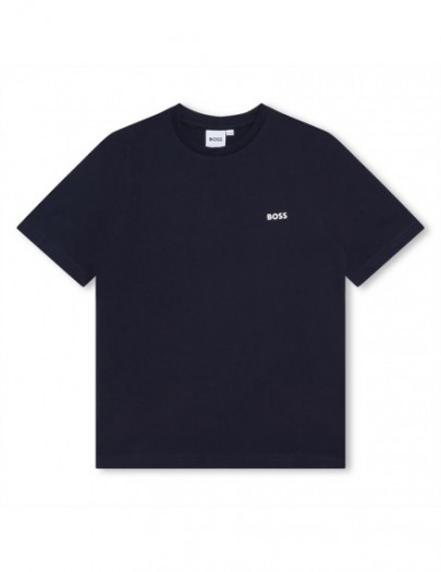 BOSS T-SHIRT DONKERBLAUW