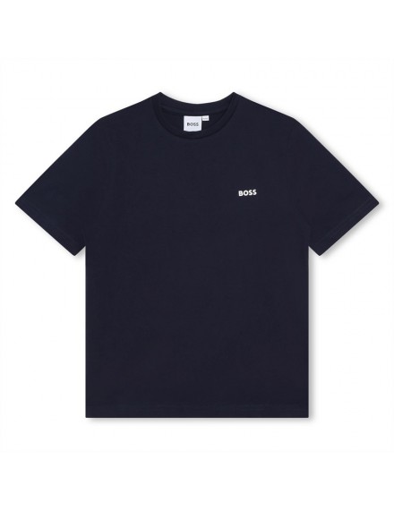 BOSS T-SHIRT DONKERBLAUW