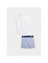 RALPH LAUREN HEMD MET SHORT GESTREEPT EN RIEM