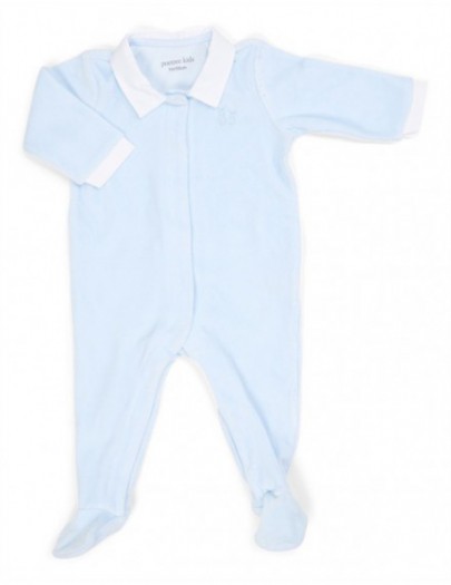 POETREE  KRUIPPAKJE VELOURS BABY BLAUW