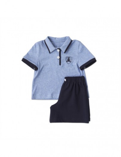 TEDDIES&STORIES SHORT SET PYJAMA AZURO-NAVY