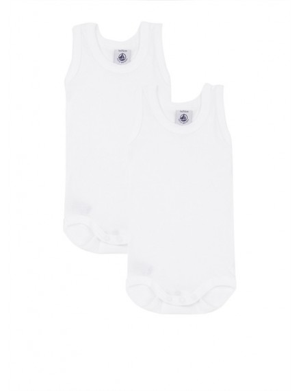 BODY ZM JONGEN 3M WIT 2ST PETIT BATEAU