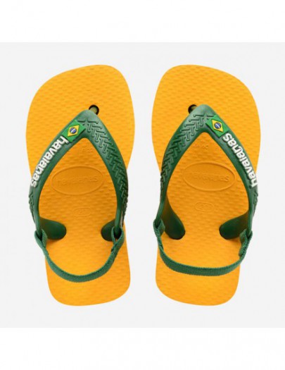 HAVAIANAS BABY BRASIL GEEL/GROEN