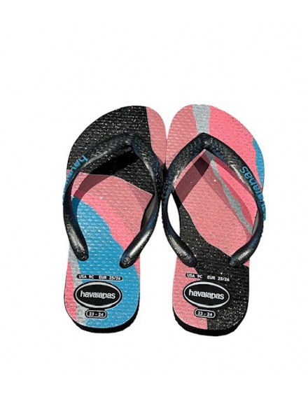 HAVAIANAS KIDS GLOW ZWART