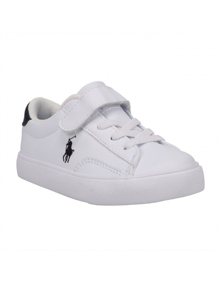 RALPH LAUREN POLO SNEAKERS WHITE NAVY