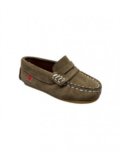 ELI MOCCASIN VELOURS ARMY GREEN