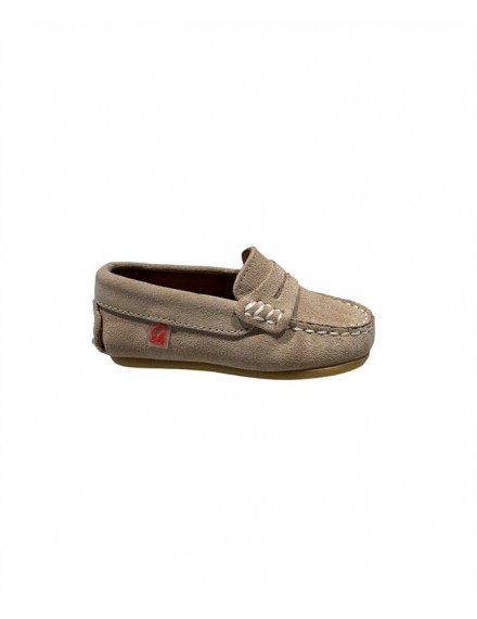 ELI MOCCASIN VELOURS BEIGE