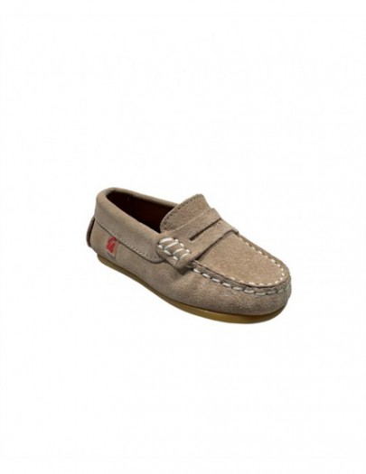 ELI MOCCASIN VELOURS BEIGE