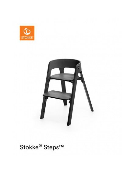 *STOKKE STEPS EETSTOEL ZWART/ ZWART