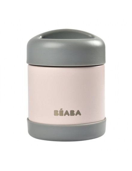 *BEABA THERMO PORTION INOX 300ML DARK MIST/LIGHT PINK