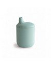 MUSHIE SILICONE SIPPY CUP CAMBRIDGE BLUE