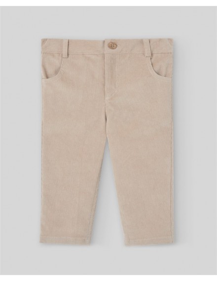 PAZ RODRIGUEZ RIBFLUWELEN BROEK BEIGE