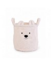 CHILDHOME TEDDY OPBERGMANDJE 30X30X30 CM ECRU