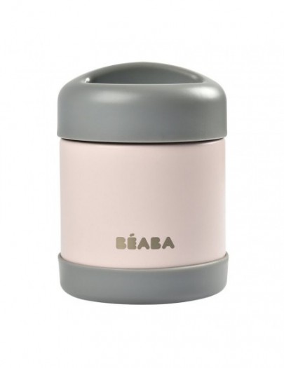 BEABA PORTIE ISOTHERMISCH INOX 300ML DARK MIST/LIGHT PINK