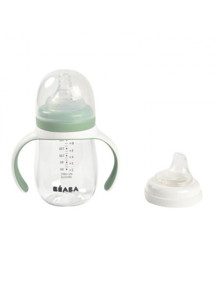 BEABA 2-IN-1 MEEGROEIFLES 210ML SAGE GREEN