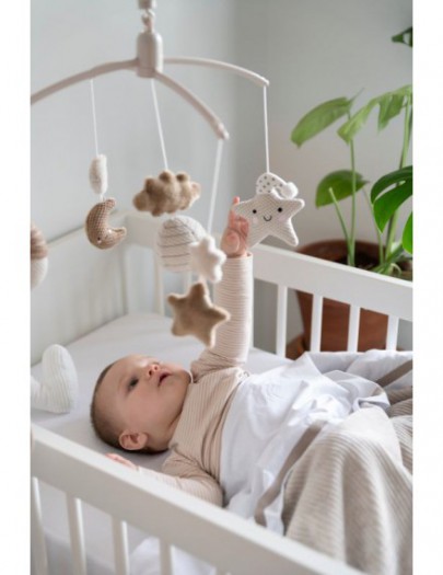 BABY'S ONLY HEAVEN MUZIEKMOBIEL CLAY/WARM LINEN