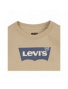 LEVI'S T-SHIRT MET LANGE MOUWEN BEIGE