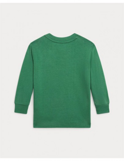 RALPH LAUREN T-SHIRT MET LANGE MOUWEN GROEN