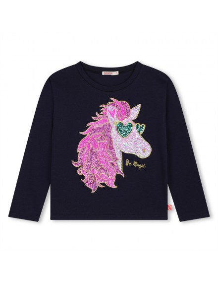 BILLIEBLUSH T-SHIRT MET LANGE MOUWEN UNICORN